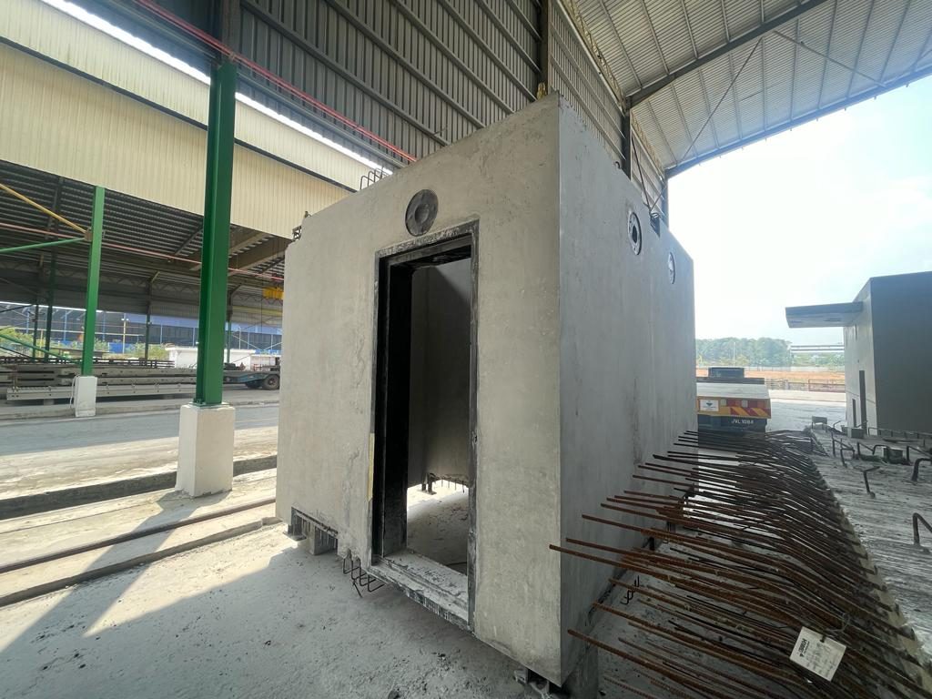 Precast household shelter