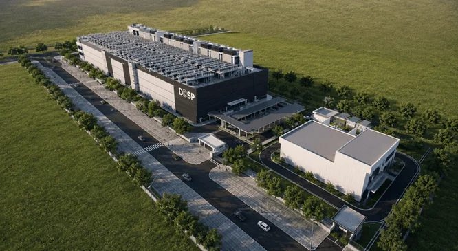 Rendering of the Falcon data centre at Sedenak, Johor